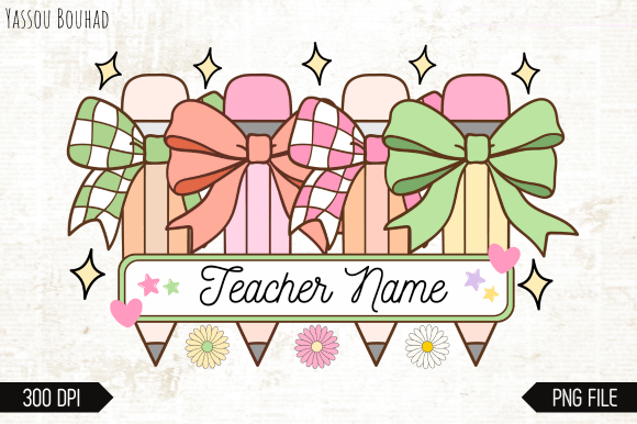 Download Custom Teacher Name Png Sublimation - Sublimation Collection