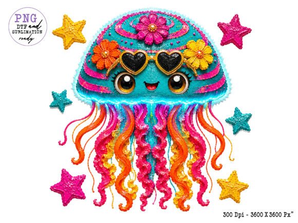 Download Kawaii Jellyfish PNG Sublimation Design - Sublimation Collection