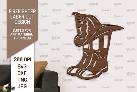 Download Firefighter Wooden Wall Decor Laser Cut - Wooden wall decor Collection