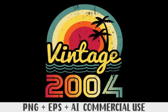 Download Vintage 2004 PNG Sublimation Design - Sublimation Collection