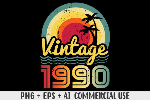 Download Vintage 1990 PNG Sublimation Design - Sublimation Collection