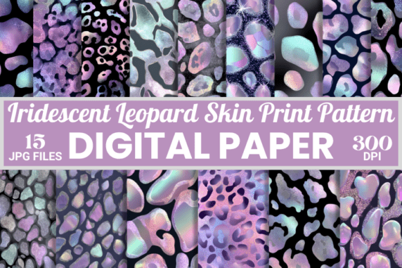 Download Iridescent Leopard Print Digital Paper - Premium Resources