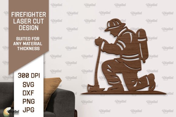 Download Firefighter Wooden Wall Decor Laser Cut - Wooden wall decor Collection