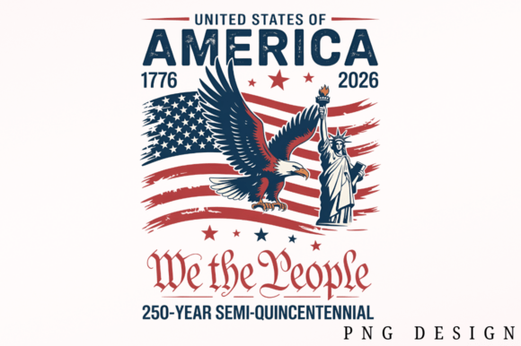 Download 250 Years Eagle PNG Sublimation Design - Sublimation Collection