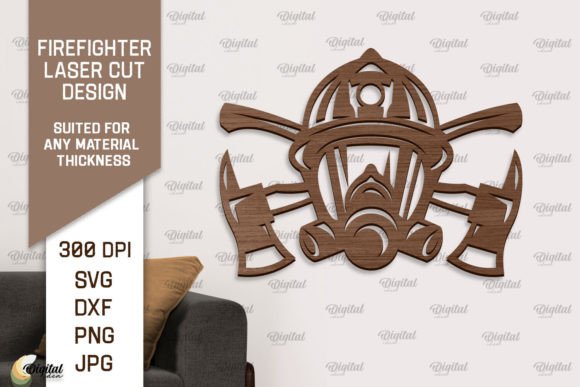 Download Firefighter Wooden Wall Decor Laser Cut - Wooden wall decor Collection