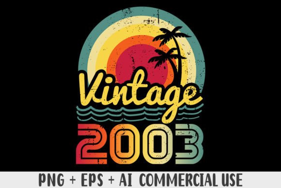 Download Vintage 2003 PNG Sublimation Design - Sublimation Collection