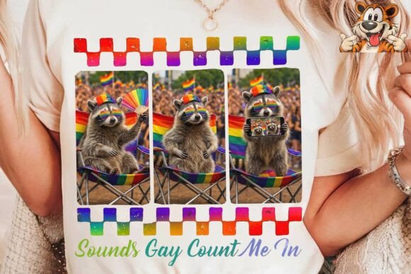 Download Gay Pride Raccoon PNG Sublimation Design - Sublimation Collection