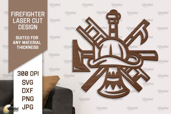 Download Firefighter Wooden Wall Decor Laser Cut - Wooden wall decor Collection