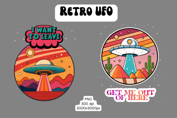 Download Retro UFO Alien Abduction PNGs - Alien Collection