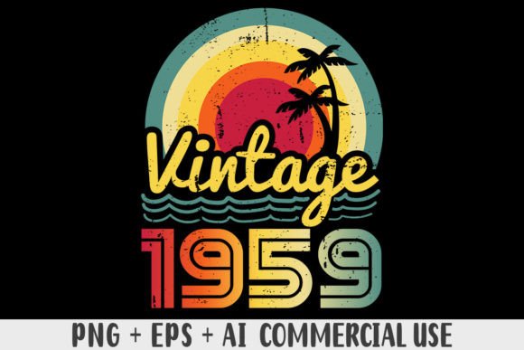 Download Vintage 1959 PNG Sublimation Design - Sublimation Collection