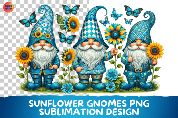 Download Sunflower Gnomes Png Sublimation Design - Sublimation Collection