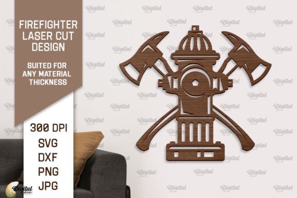 Download Firefighter Wooden Wall Decor Laser Cut - Wooden wall decor Collection