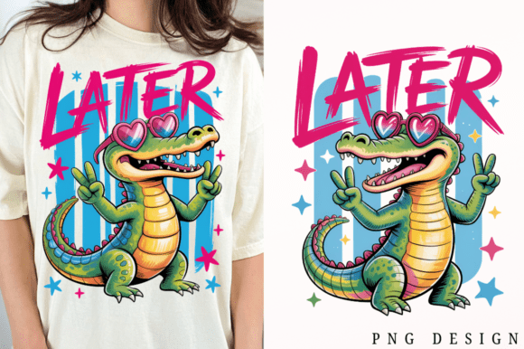 Download Later Gator PNG Sublimation Design - Sublimation Collection
