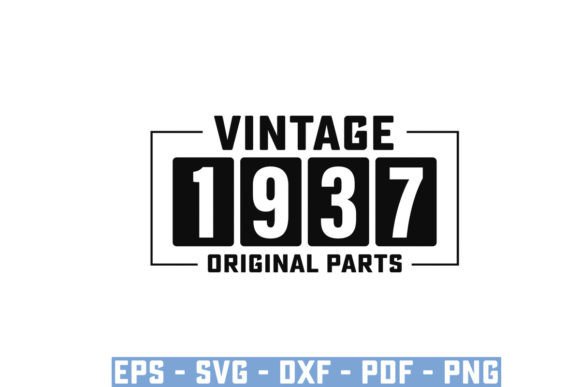 Download Vintage 1937 Original Parts Funny Svg - Premium Resources